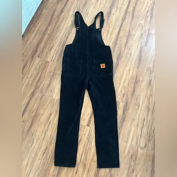 Emprye Relax Corduroy Overalls Black Unisex Size M - Picture 3 of 11